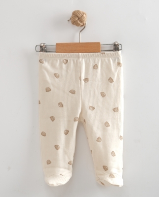 MİNİK AYICIK BASKILI PATİKLİ BEBE TEK ALT 2162