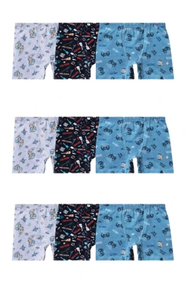 MUHTELİF DESENLİ ERKEK ÇOCUK BOXER 8805/5