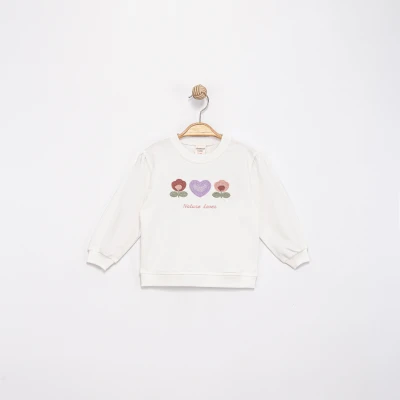 NATURE LOVES NAKIŞLI 2 İP KIZ ÇOCUK SWEAT 0257-2
