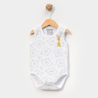 NOKTALI AYI DESENLİ KÜÇÜK ASKILI BEBE BADİ 707801