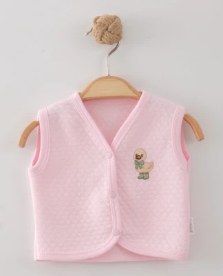 ÖRDEK NAKIŞLI KAPİTONE BEBE YELEK 0226