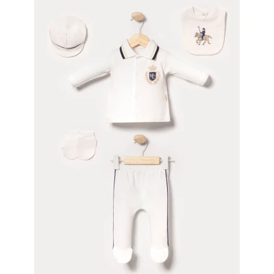 ÖRME YAKA PAMUKLU ERKEK BEBE 5 Lİ ZIBIN SET 2143