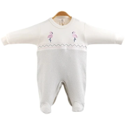 PELİKAN NAKŞLI KIZ BEBE TULUM 2443