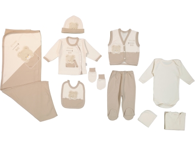 PELUŞ  AYICIK NAKIŞLI  10'LU SET