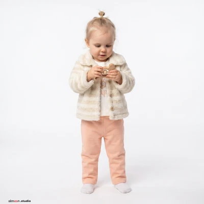 PELUŞ HIRKALI 3 LÜ KIZ BEBE TAKIM 8509