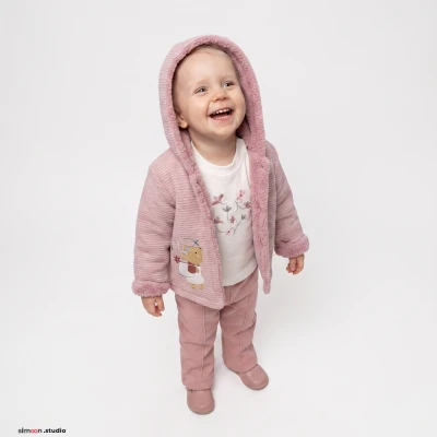 PELUŞ HIRKALI 3 LÜ KIZ BEBE TAKIM 8512