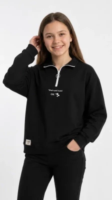 POLO YAKA 2 İP KIZ ÇOCUK SWEAT R26849
