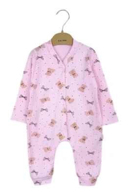 PUANLI AYI MANŞETLİ PENYE BEBE TULUM 100128