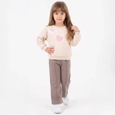 PULLU KALPLİ 3 İP KIZ ÇOCUK TAKIM 57576