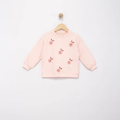 PÜSKÜL ÇİÇEK NAKIŞLI 2 İP SWEAT 0292-2
