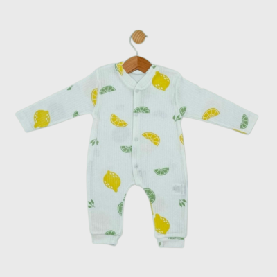 RAPORLU LİMON MANŞETLİ BEBE TULUM 100066