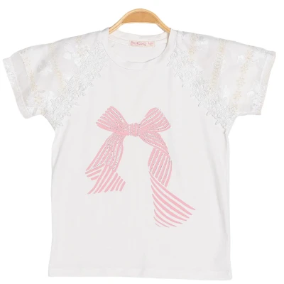 REGLAN KOL FİYONK BASKILI KIZ ÇOCUK BADİ 7813
