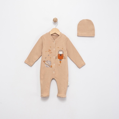 ROKET VE GALAKSİ NAKIŞLI PENYE BEBE TULUM 1283