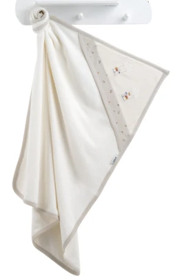 SALINCAKLI KUŞ NAKIŞLI BEBE HAVLU 0122