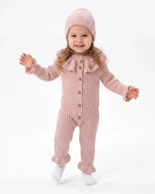 ŞAPKALI TRİKO BEBE TULUM  4140