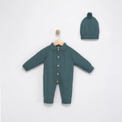 ŞAPKALI TRİKO BEBE TULUM 4141