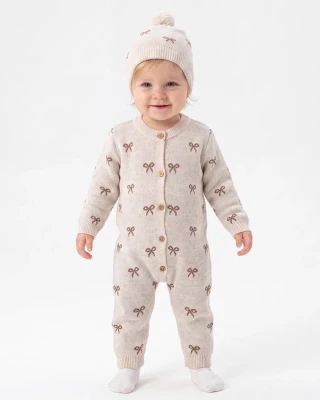 ŞAPKALI TRİKO BEBE TULUM  4184