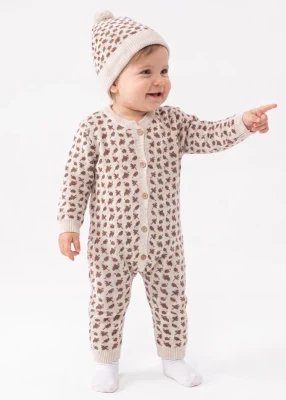 ŞAPKALI TRİKO BEBE TULUM  4185