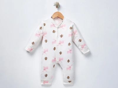 SEVİMLİ TAVŞAN MANŞETLİ PENYE BEBE TULUM 100180