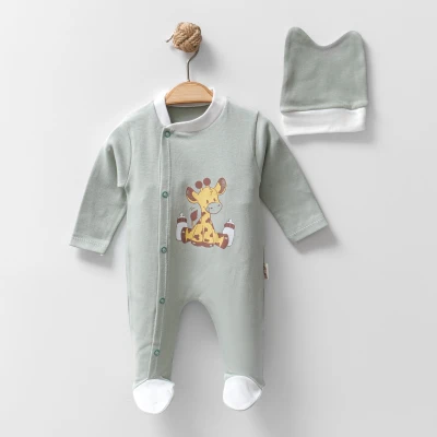 SEVİMLİ ZÜRAFA UNISEX PENYE BEBE TULUM 4574