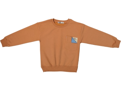 SIFIR YAKA CEP DETAYLI ERKEK SWEATSHİRT 3/12 YAŞ 
