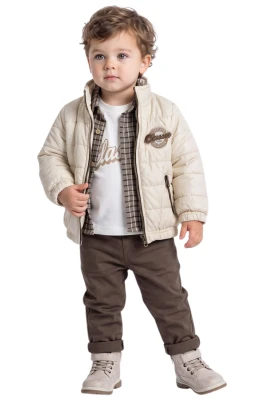 ŞİŞME MONTLU 4 LÜ ERKEK BEBE TAKIM 8093