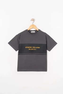 STONE ISLAND BASKILI ERKEK ÇOCUK T-SHIRT 8301