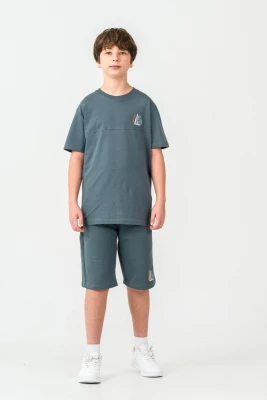 SUMMER YELKEN NAKŞLI KAPRİLİ ERKEK ÇOCUK TAKIM 8602