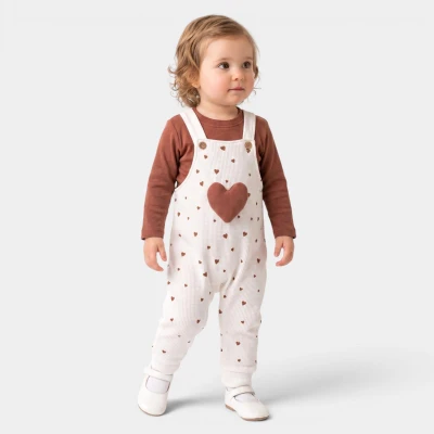 SÜZENE KALP NAKIŞLI BEBE TULUM 1048
