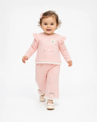TAVŞANLI 3 İP KIZ BEBE TAKIM 6774