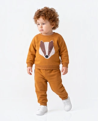 TİLKİ BASKILI 3 İP ERKEK BEBE TAKIM 3305