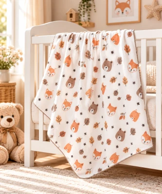 TİLKİ PENYE PAMUKLU BEBE BATTANİYE 8022