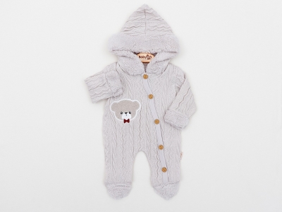 TRİKO AYICIK NAKIŞLI BEBE TULUM 2410