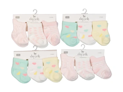 ÜÇLÜ KIZ BEBE SOKET ÇORAP (12*3LÜ) 0048