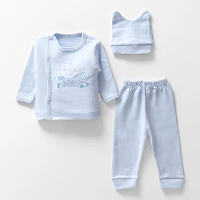 UYUYAN ZEBRA 3 LÜ PENYE ERKEK BEBE TAKIM 3256