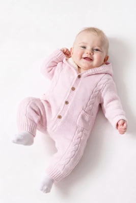 WELSOFTLU TRİKO CEPLİ BEBE TULUM 1090