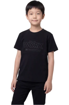 WORK BASKILI ERKEK ÇOCUK TİŞÖRT 4121