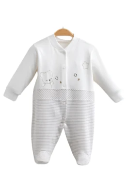 YILDIZ NAKIŞLI ERKEK BEBE PENYE TULUM 2437