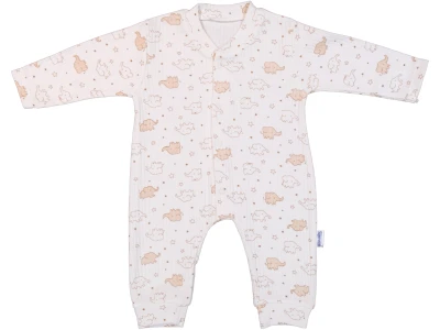 YILDIZLI FİL BASKILI PENYE BEBE MANŞETLİ TULUM 100210