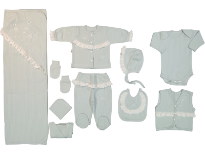  YUSUFCUKLU NAKIŞLI FİSTO DETAYLI 10'LU SET