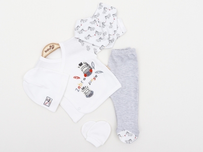 ZEBRA NAKIŞLI 5 Lİ BEBE ZIBIN TAKIM 2301